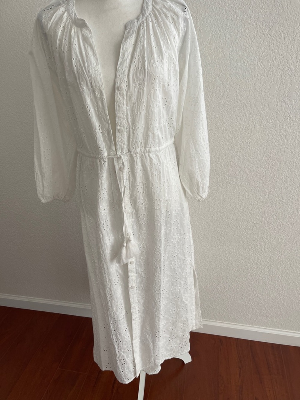 Tommy Bahama White Eyelet Swim Coverup